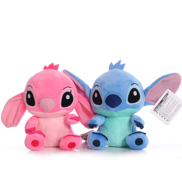 Disney Lilo & Stitch Scrump Desenhos Animados Bonecas de Pelúcia Rosa Azul