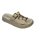 Zueco Piccadilly doble hebilla Ecocuero Iguana -Beige- (468005)