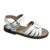 Sandalia Botanguita Ecocuero con hebilla Sheridan -Blanco- (743743)