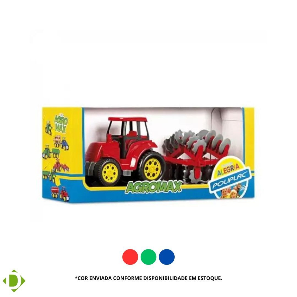 Trator Arado Agromax Infantil Poliplac