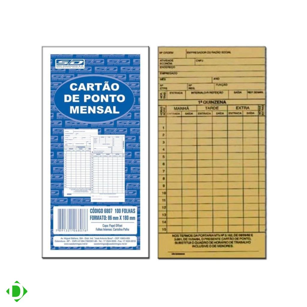 CartÃo Ponto Sao Domingos Mtb Palha C100 0180