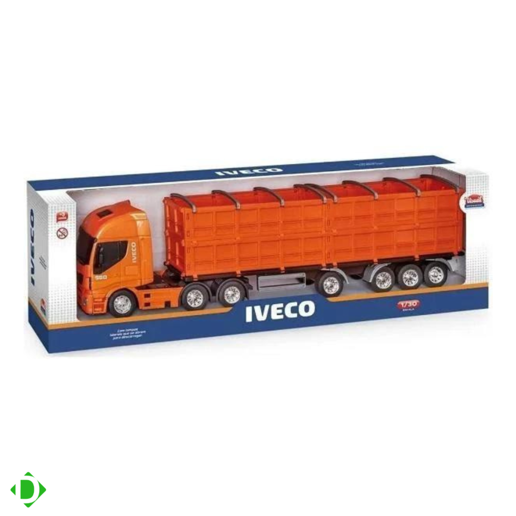 Caminhao Graneleiro Iveco HI-WAY AZUL Usual Brinquedos 582 - Ri Happy