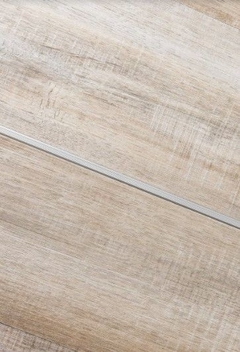 perfil point para pisos vinilicos 5mm * 2m colocado entre dos tablas