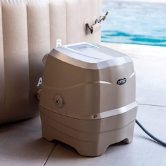 motor spa inflable burbujas marron