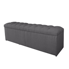 Baulera pie de cama capitone