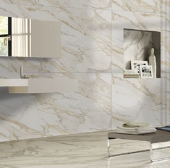Piso y revestidos con porcelanato Calacata Silver 120 x 240