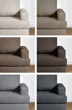 zoom a los apoyabrazos del sillon grecia en diferentes colores