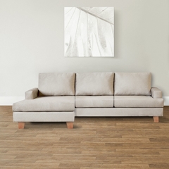 Sillon esquinero grecia en living 2.30*0.9 vizon
