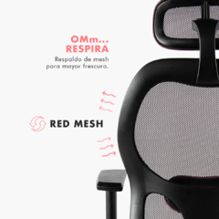 Red mesh para silla de oficina gamma negra cuero