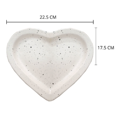 Bandeja de cerámica corazón - tienda online