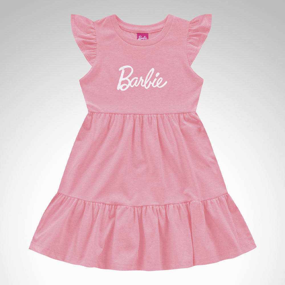 Vestido Fakini Infantil Barbie Rosa - Compre Agora