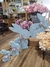 Família de Coelhos decorados