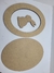 Quadro oval com aplique de coelho na internet