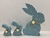 Trio de Coelhos Decorados