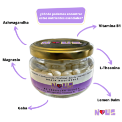 Imagen de Nous Brain Nootropic® - El suplemento #1 Anti-Depresión 100% natural y 100% efectivo en México.