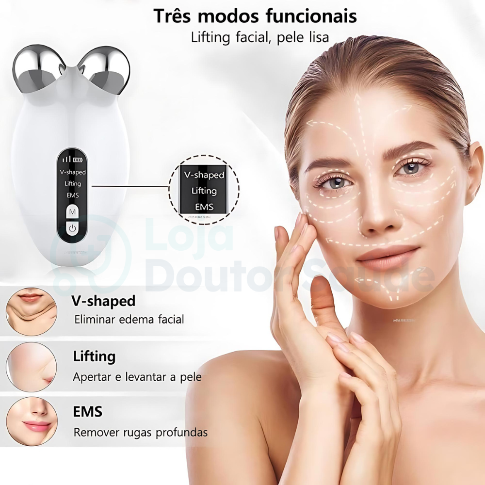 Massageador De Rosto Facelift - Loja Doutor Saúde 