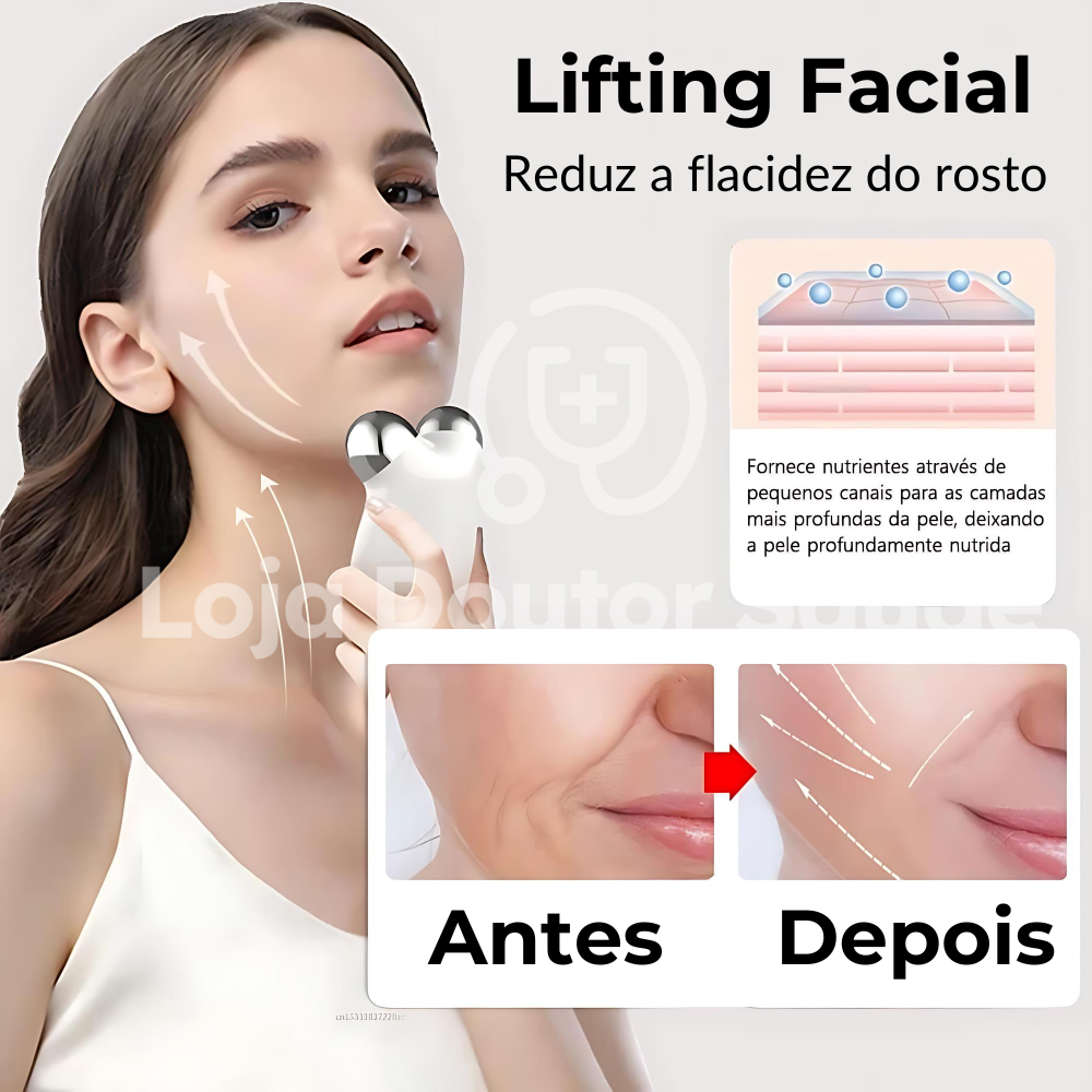 Massageador De Rosto Facelift - Loja Doutor Saúde 