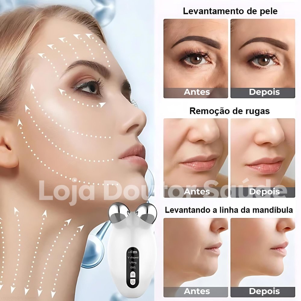 Massageador De Rosto Facelift - Loja Doutor Saúde 