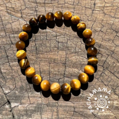 Conjunto pulseiras Olho-de-Tigre + Obsidiana na internet
