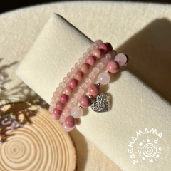 Pulseira Quartzo Rosa - 4mm na internet