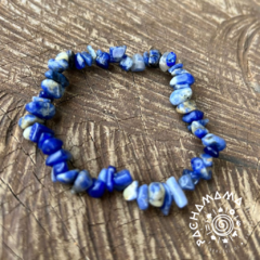 Pulseira Sodalita em corte cascalho - comprar online