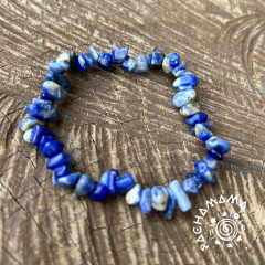 Pulseira Sodalita em corte cascalho - comprar online