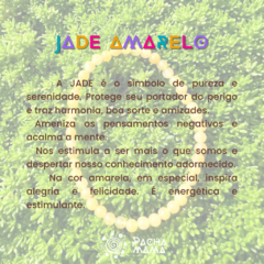 Pulseira Jade Amarela 4mm na internet