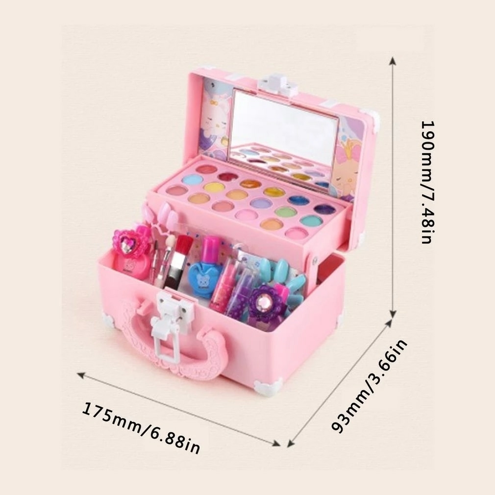 Crianças maquiagem cosméticos jogar caixa princesa maquiagem menina  brinquedo jogo conjunto batom sombra olho segurança não tóxico brinquedos  kit para