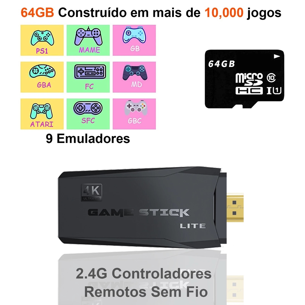 Video Game Retrô 10K jogos - Quero Desconto Sim