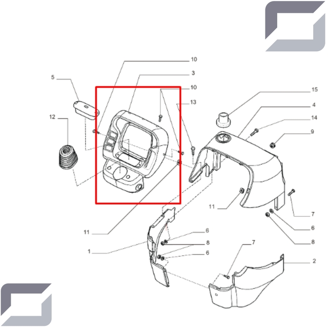 Moldura Pl Stica Painel De Instrumentos New Holland