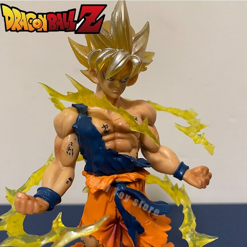Son Goku Super Saiyajin Anime Dragon Ball Z C/ 16cm Tipo Action Figure