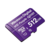 Memoria microSD WESTER DIGITAL de 512 GB Purple, especializada para videovigilancia