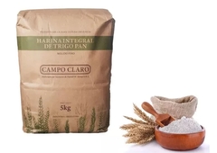 Harina De Trigo Integral Organica x 5KG - CAMPO CLARO -