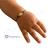 Decenario en nudo franciscano, balín oro laminado 4 mm y dije San Benito pequeño en oro laminado. Ideal para bebés y niños - comprar online