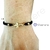 Pulsera tejida, balín oro laminado 4mm, dije de cruz oro laminado en internet