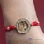 Pulsera tejida, balín rodinado 4mm, dije virgen orando rodinado en internet