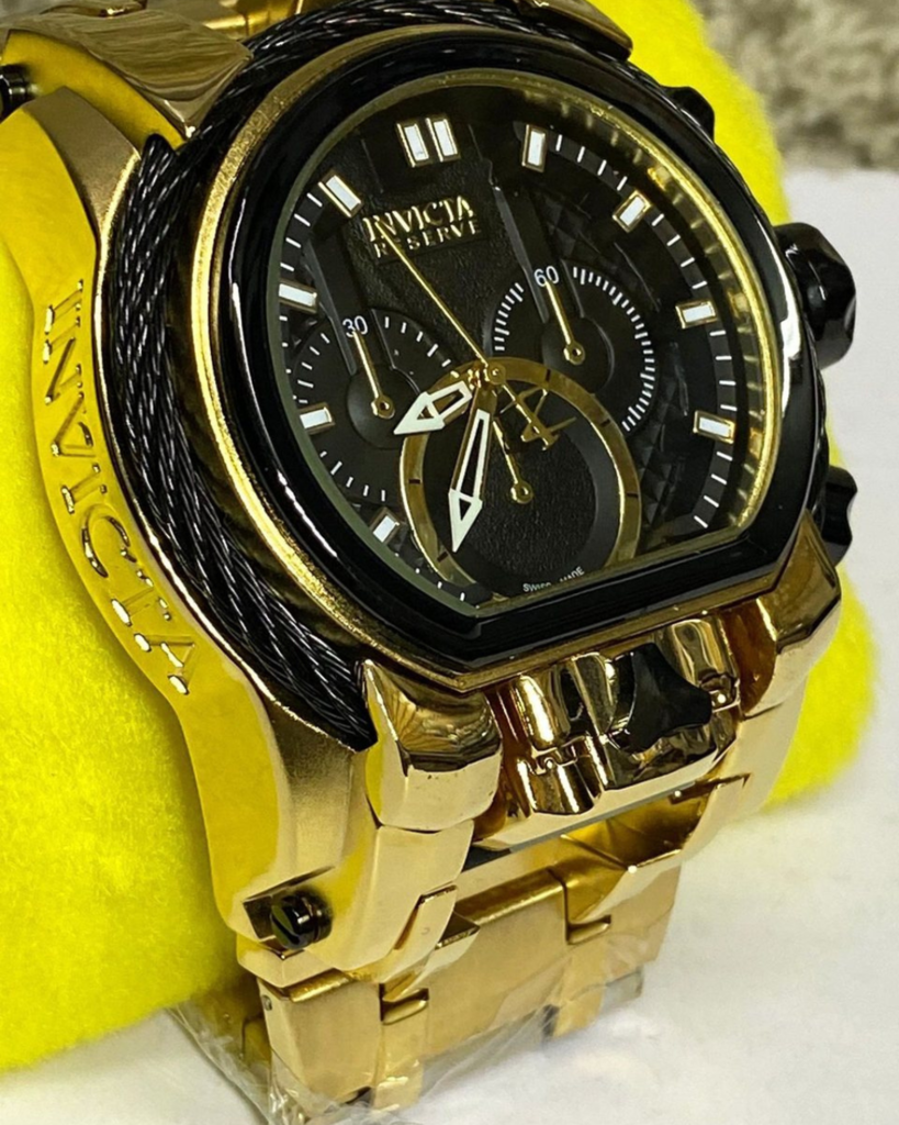 Relógio Masculino Invicta Zeus Magnum Linha Gold One Dourado