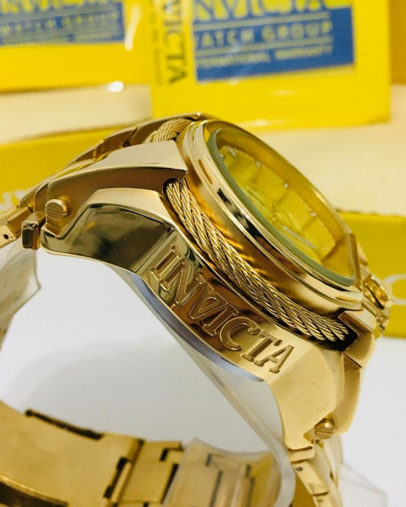 Relógio Masculino Invicta Zeus Magnum Linha Gold One Dourado