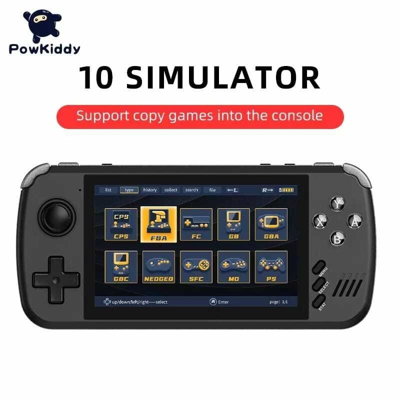 Powkiddy X39 Pro Videogame Portátil, Console de Jogo Retrô, Tela IPS, 4,3,  Suporta Controles com