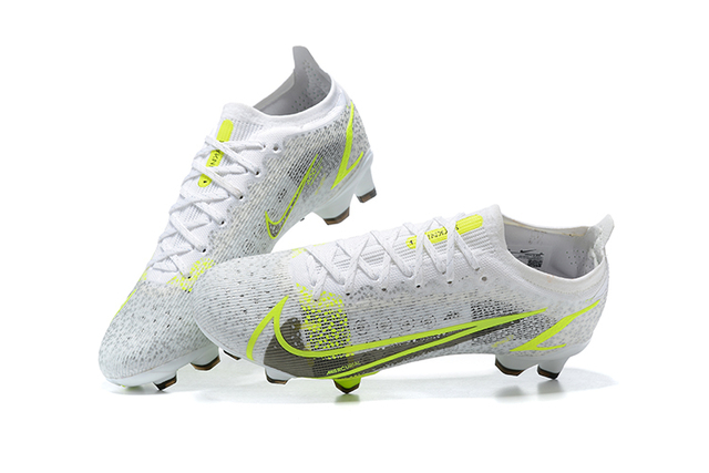 nike mercurial vapor 14 elite fg - white/black-metallic silver