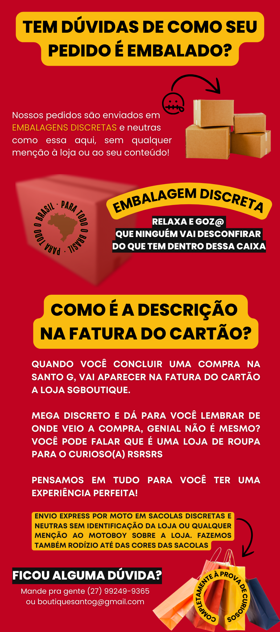 EMBALAGEM DISCRETA