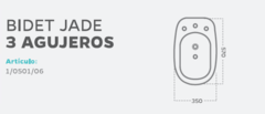 COMBO INODORO LARGO JADE +MOCHILA+ BIDET +ASIENTO - comprar online