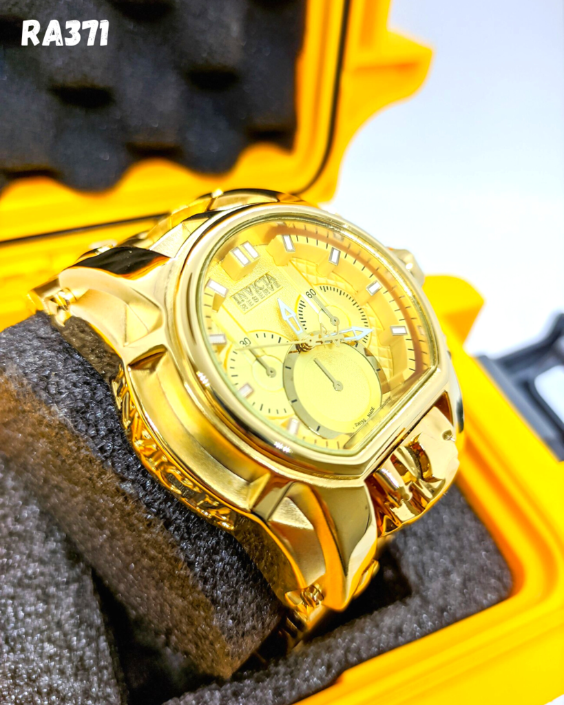 Relógio Masculino Invicta Zeus Magnum Linha Gold One Dourado