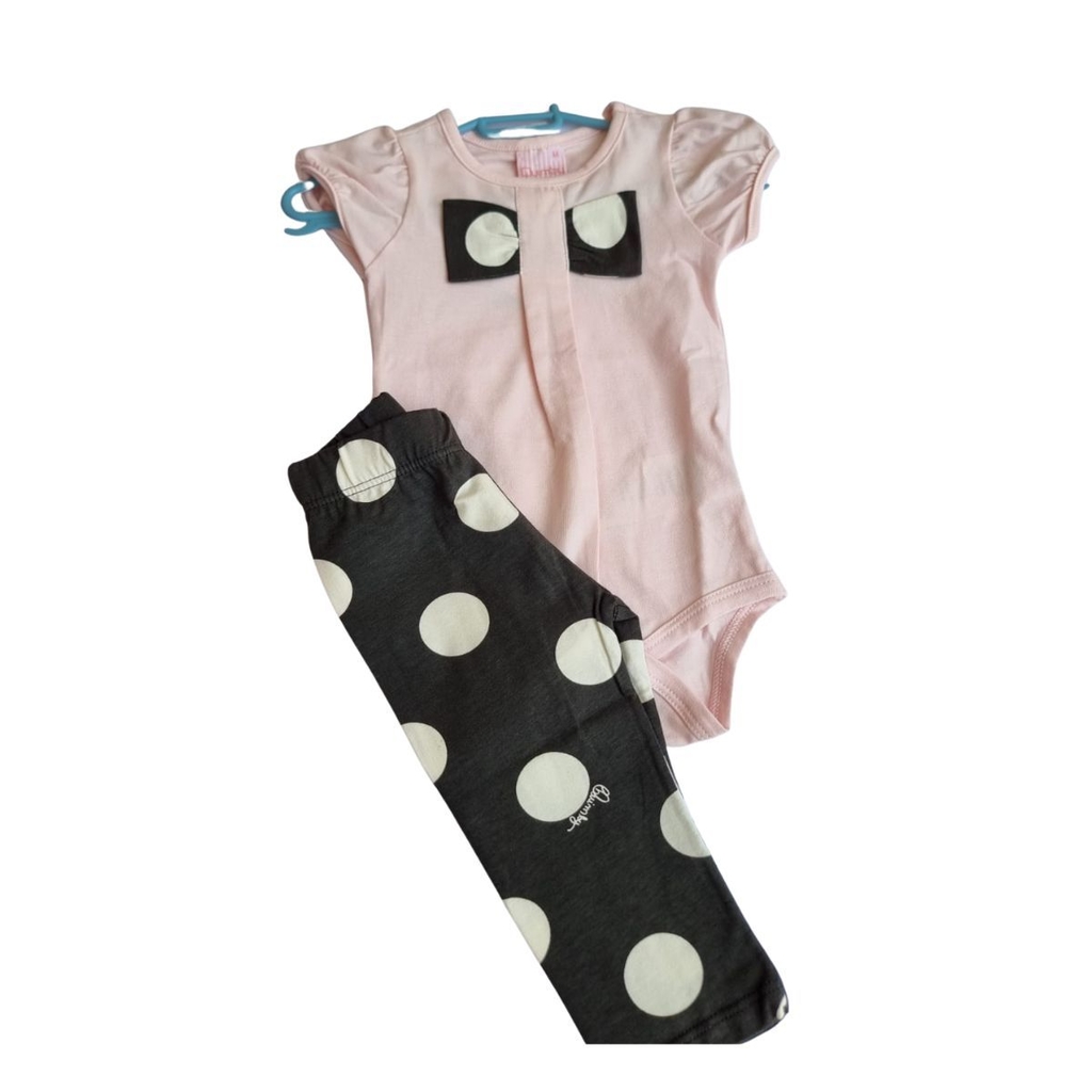 Legging Infantil Feminina Rosê com Poás - MatitoKids