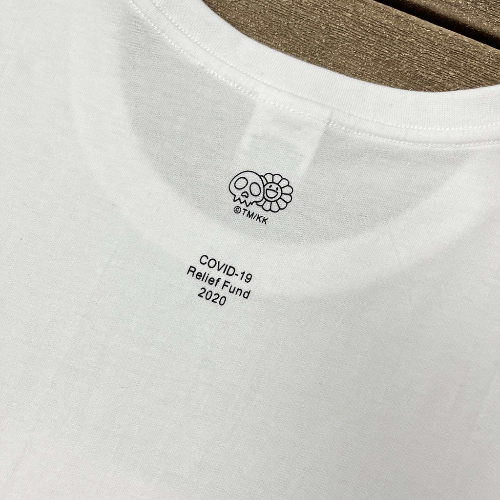 Pre-owned Takashi Murakami Supreme Spring/summer 2020 cvid-19 Relief Box  Logo Tee White