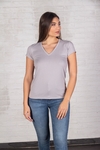 Remera Escote V Lisa - TM8130 - VOV JEANS