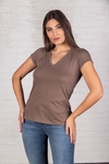 Remera Escote V Lisa - TM8130 - tienda online