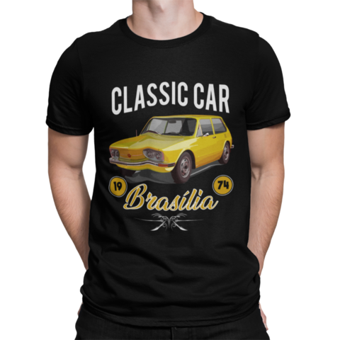 Camiseta Masculina Brasilia 1973-1982 Camisa Antigos Carros