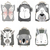 Mochila infantil animais Backpack Children's School Bag - comprar online