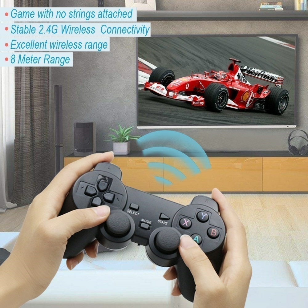 Controlador de jogo sem fio para PC, Gamepad remoto para PS2, PS3, telefone  Android, TV Box, Smart TV Joystick, Vibração Gamepad, 2.4G